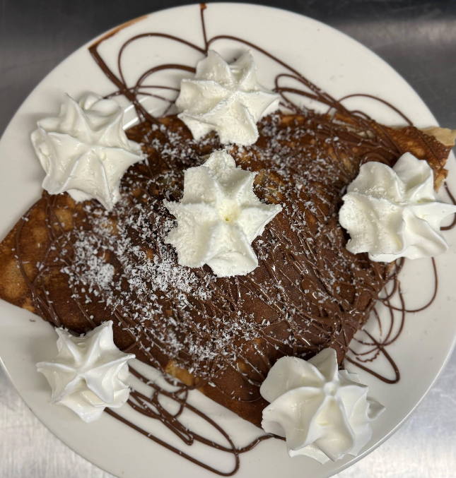 Crêpe chocolat et chantilly